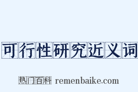 可行性研究近义词是什么意思的图片